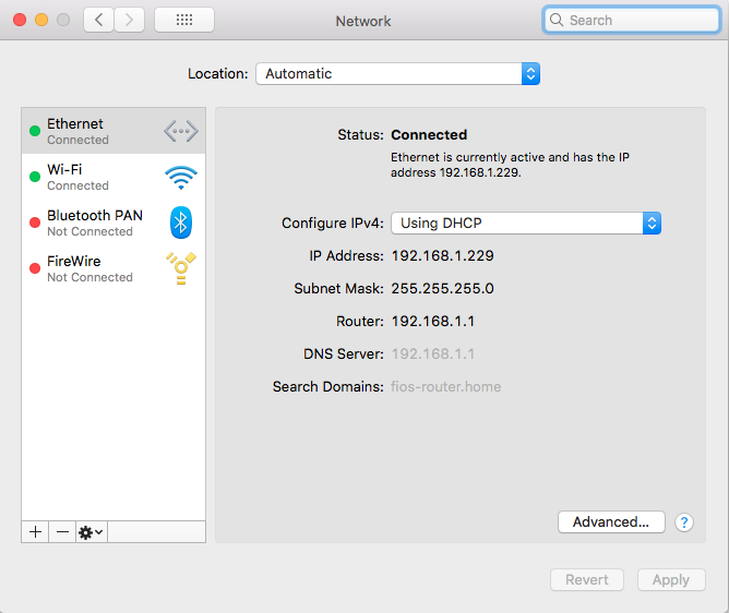 Troubleshoot Network Issues for Mac