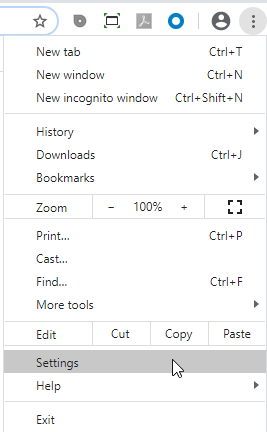 Select Settings