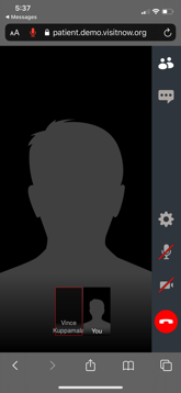 Check if you can see yourself